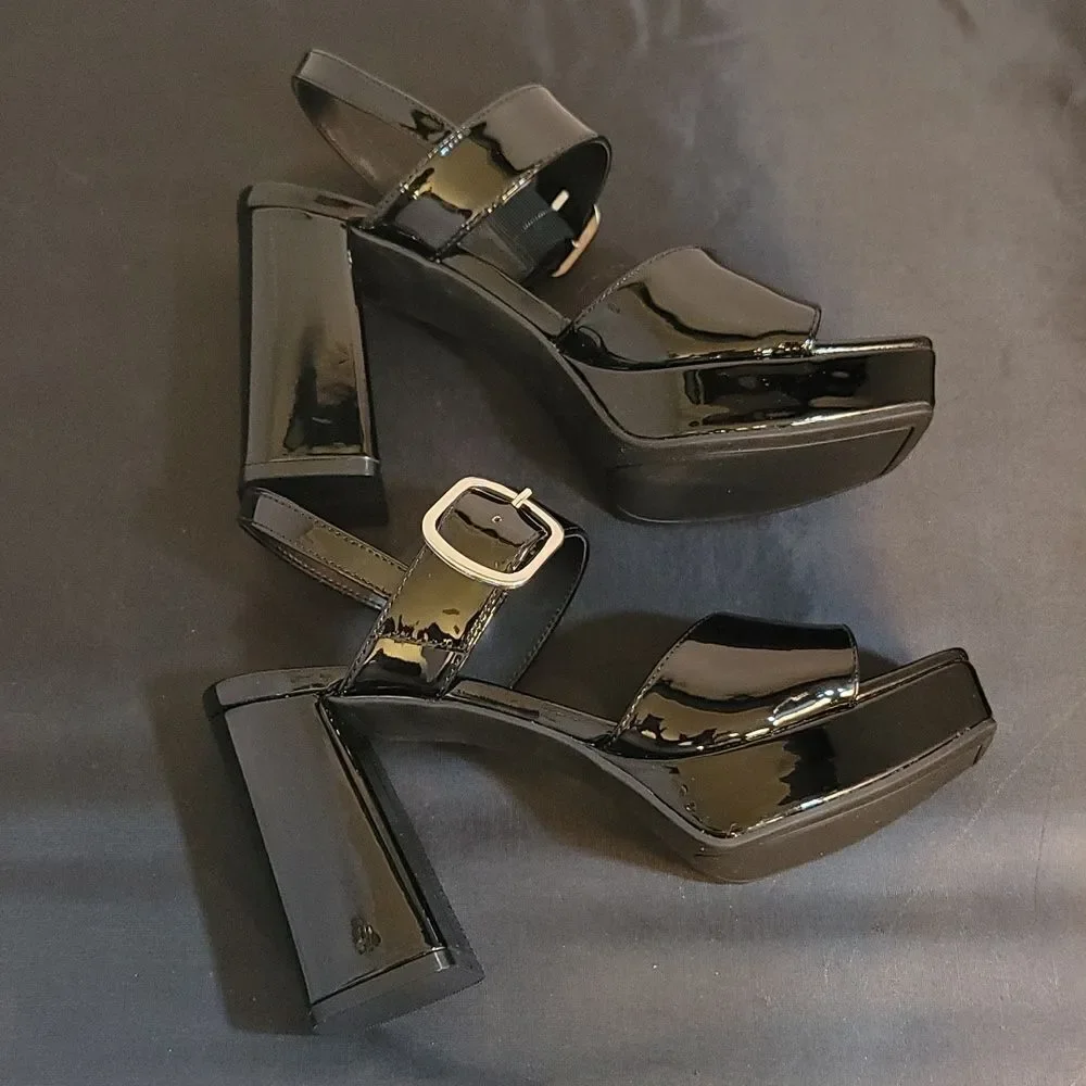 BRAND NEW MARC FISHER WOMEN'S GRADUATE BLOCK HEEL DRESS SANDAL G1